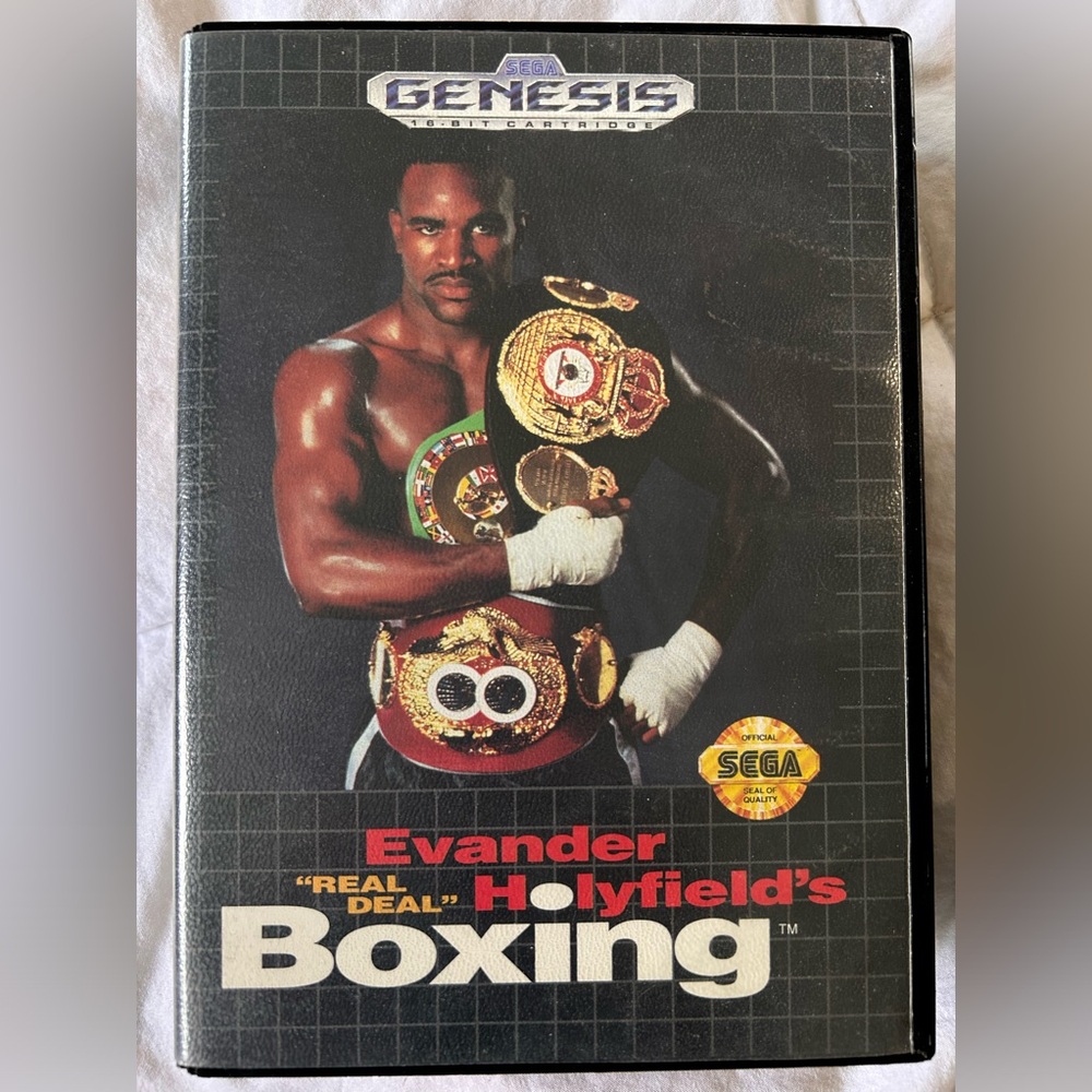 Sega Genesis 1992 Evander “Real Deal” Holyfield’s Boxing cartridge game